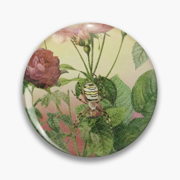 Item preview, Watercolor Acrobatic Wasp Spider Rose Flower Decorative Design designed and sold by DebiPhillips.