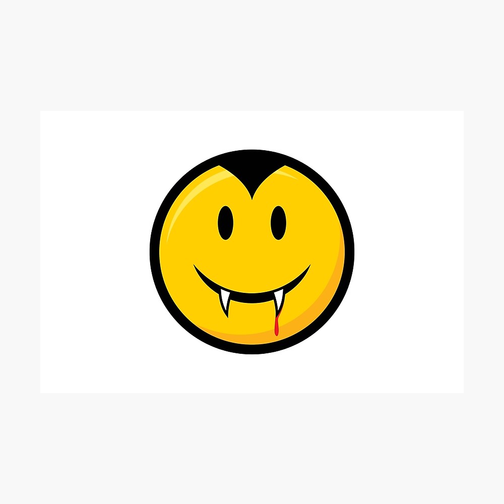 Vampire Emoji Smiley Face\