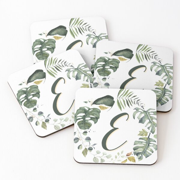 Item preview, Floral Wreath Initial Letter E designed and sold by TheFamilyVan.
