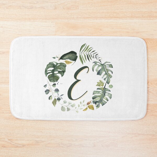 Item preview, Floral Wreath Initial Letter E designed and sold by TheFamilyVan.