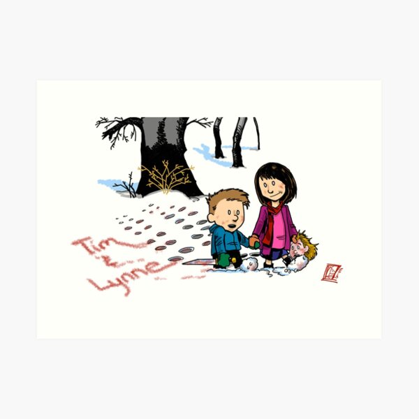 Tim and Lynne, Mike Kennedy variant Art Print