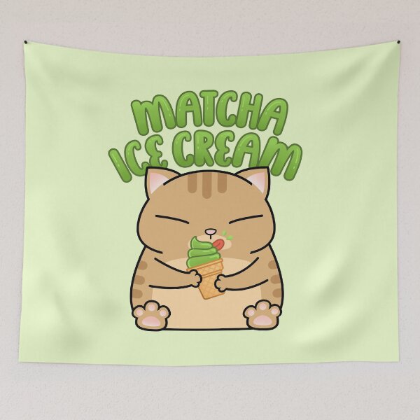 Item preview, Chubby Cat Matcha Ice Cream designed and sold by Takeda-art.