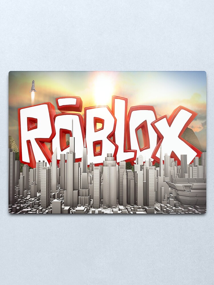 Roblox City Metal Print By Oneeyedsmile Redbubble - roblox metal print