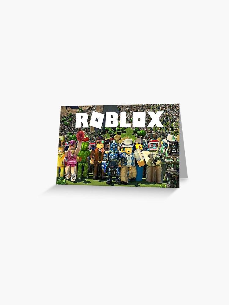 Roblox Team Greeting Card By Oneeyedsmile Redbubble - roblox team