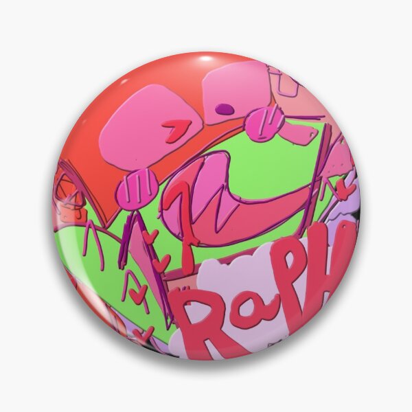Item preview, Funky Raph button designed and sold by Mewnikitty.