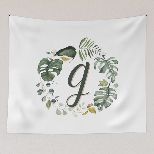Item preview, Floral Wreath Initial Letter G designed and sold by TheFamilyVan.