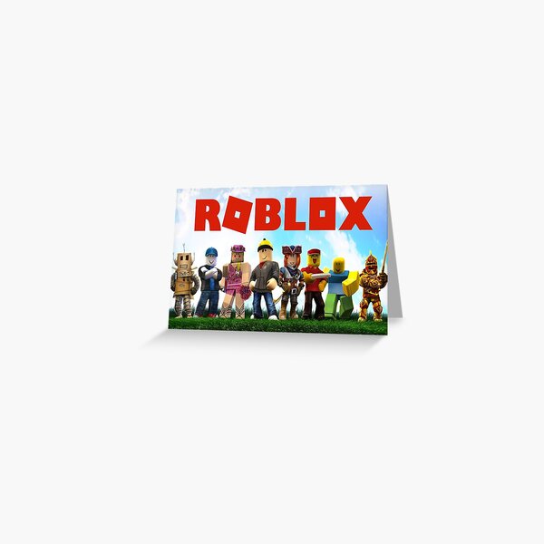 Tarjetas De Felicitacion Ninos Roblox Redbubble - como conseguir el escudo de las batallas de roblox