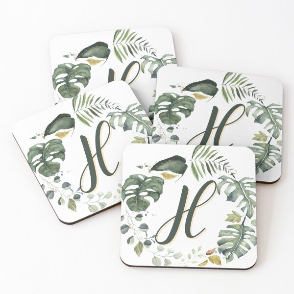 Item preview, Floral Wreath Initial Letter H designed and sold by TheFamilyVan.