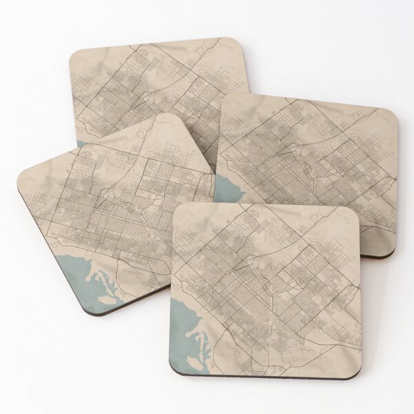 Item preview, Bahia Blanca Sepia Map designed and sold by CPTVDesign.