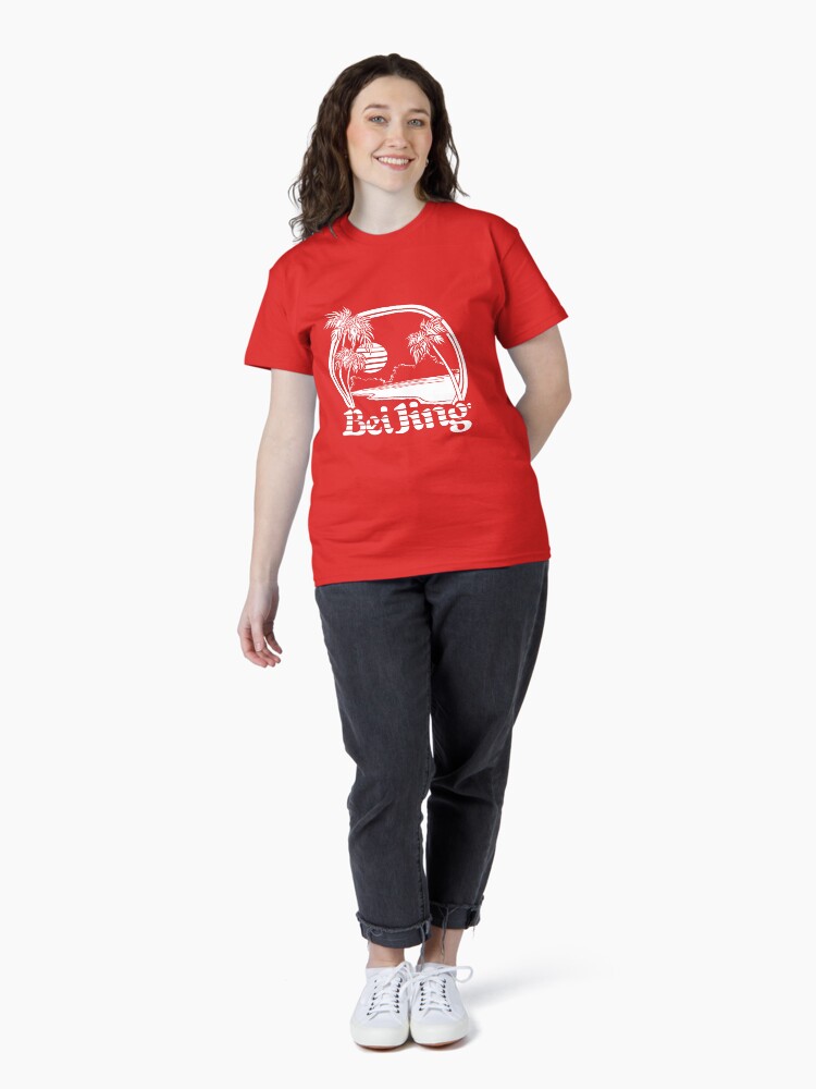 Thumbnail 4 of 7, Classic T-Shirt, Beijing Seaside designed and sold by Plastered8.