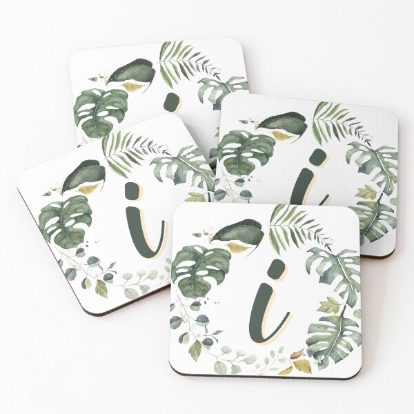 Item preview, Floral Wreath Initial Letter I designed and sold by TheFamilyVan.