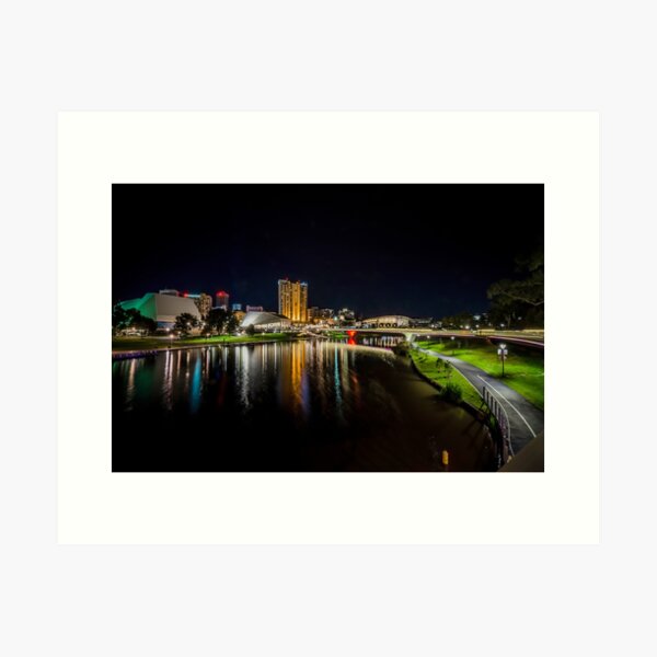 Item preview, Adelaide Riverbank at Night V designed and sold by Ray's Photos & Art.