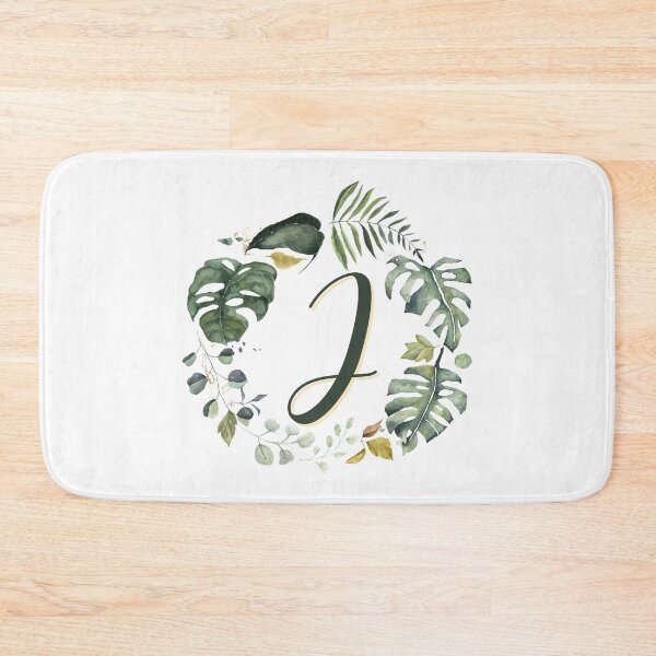 Item preview, Floral Wreath Initial Letter J designed and sold by TheFamilyVan.