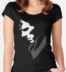Mysterious with Cheekbones Women's Fitted Scoop T-Shirt