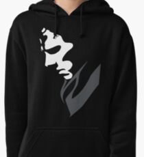 Mysterious with Cheekbones Pullover Hoodie