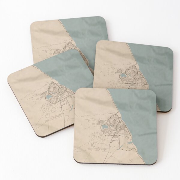 Item preview, Caleta Olivia Sepia Map designed and sold by CPTVDesign.