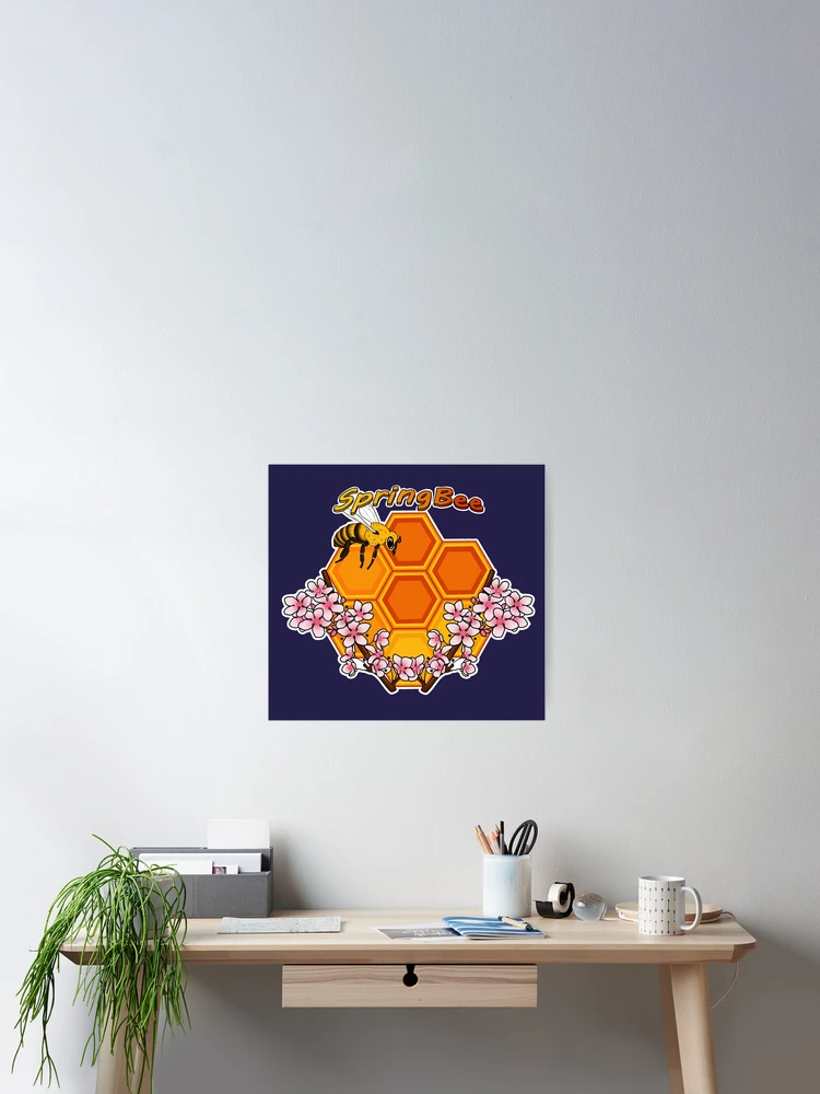 Thumbnail 2 of 3, Poster, SpringBee Logo designed and sold by SpringBeeArt.