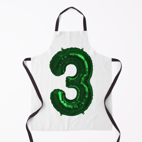 Item preview, Three Number 3 Metallic Green Mylar Foil Helium Balloon for Three Year Old Toddler designed and sold by Birthdates.