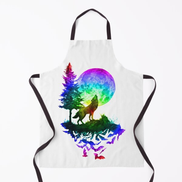 Item preview, Colorful Howling Wolf designed and sold by KellyJanosko-bd.