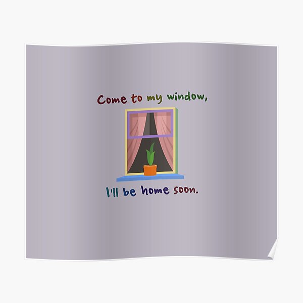 Come To My Window - Melissa Etheridge Design Poster