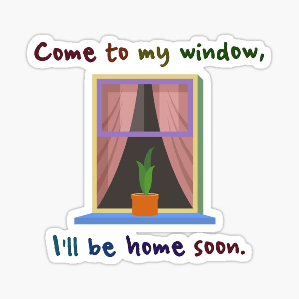Come To My Window - Melissa Etheridge Design Sticker