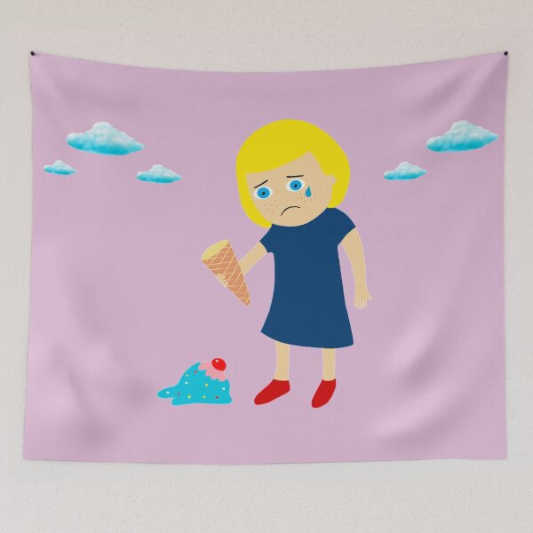 Item preview, Girl Drops her Ice Cream  - Large Format Design designed and sold by MarcSabuncu.