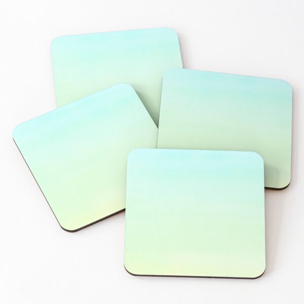 Item preview, Pastel Blue Green Yellow gradient ombre watercolor designed and sold by PanyaCreative.