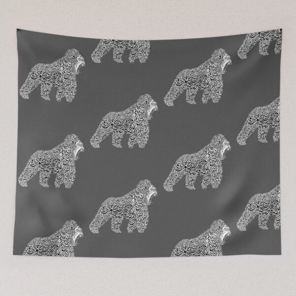 Item preview, Gorillas Image Arabic Calligraphy designed and sold by Mystery-shadow.