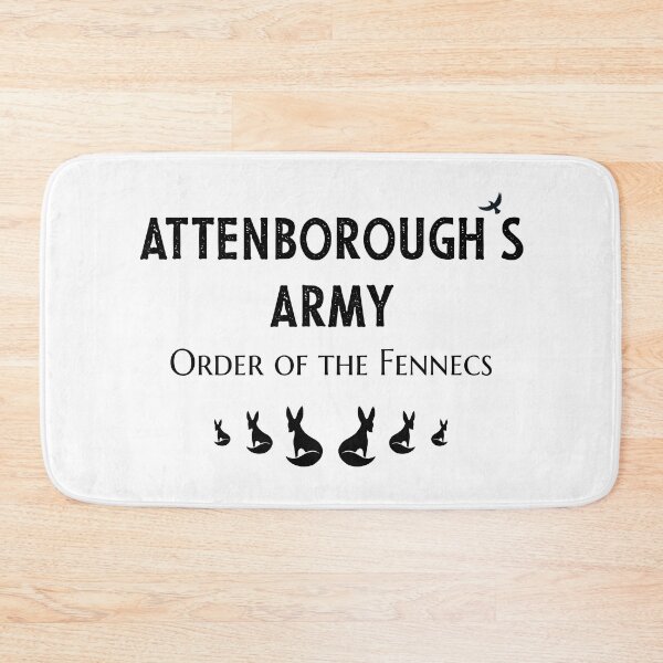 Item preview, Attenborough's Army: Order of the Fennecs - Black on White designed and sold by ImperfectLife.