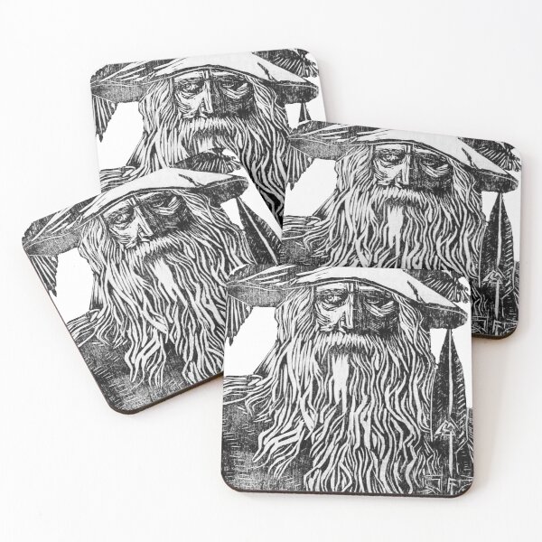 Item preview, Odin - Woodblock Print  designed and sold by CleaViolet.
