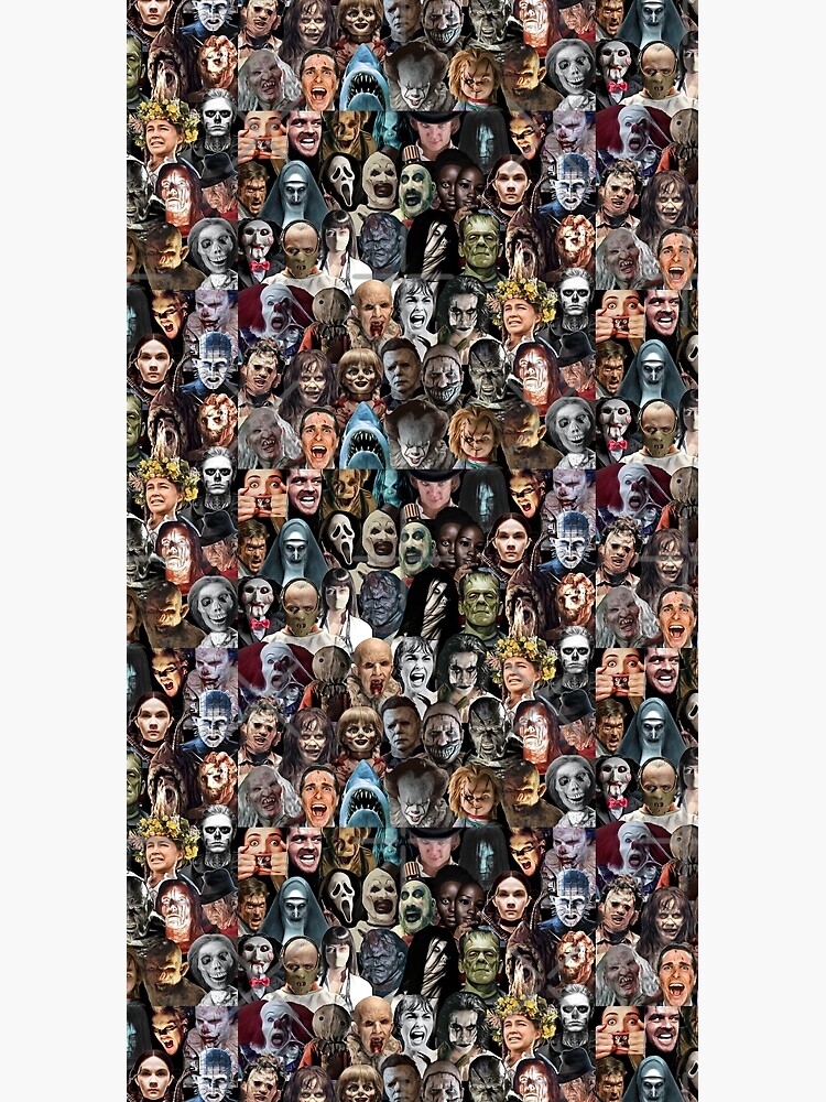 "Horror Movie Character Collage" Duffle Bag by BatCountryBtq | Redbubble