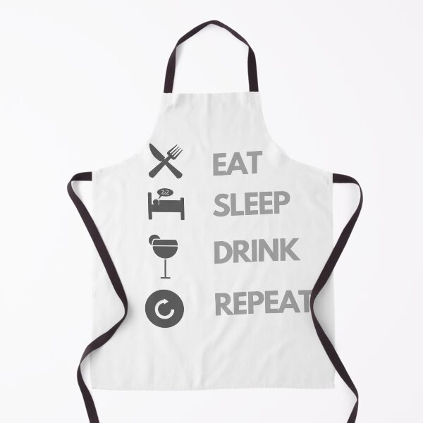 Item preview, EAT SLEEP DRINK REPAET T-SHIRT designed and sold by berryQ.
