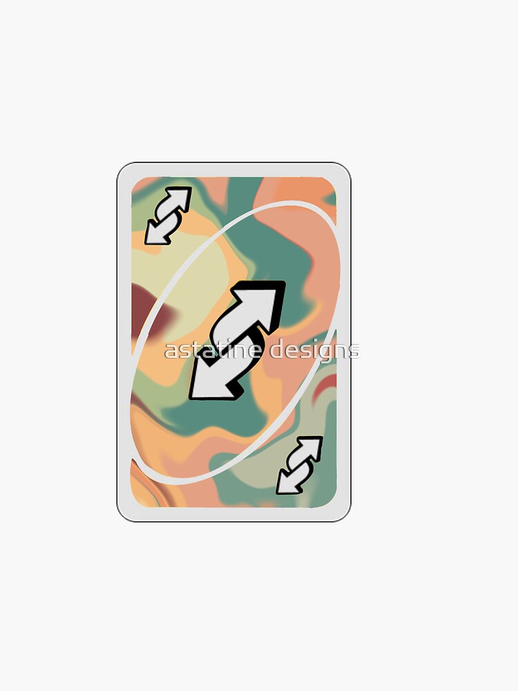 Uno Reverse Card Blue Sticker for Sale by YourLilMaymi