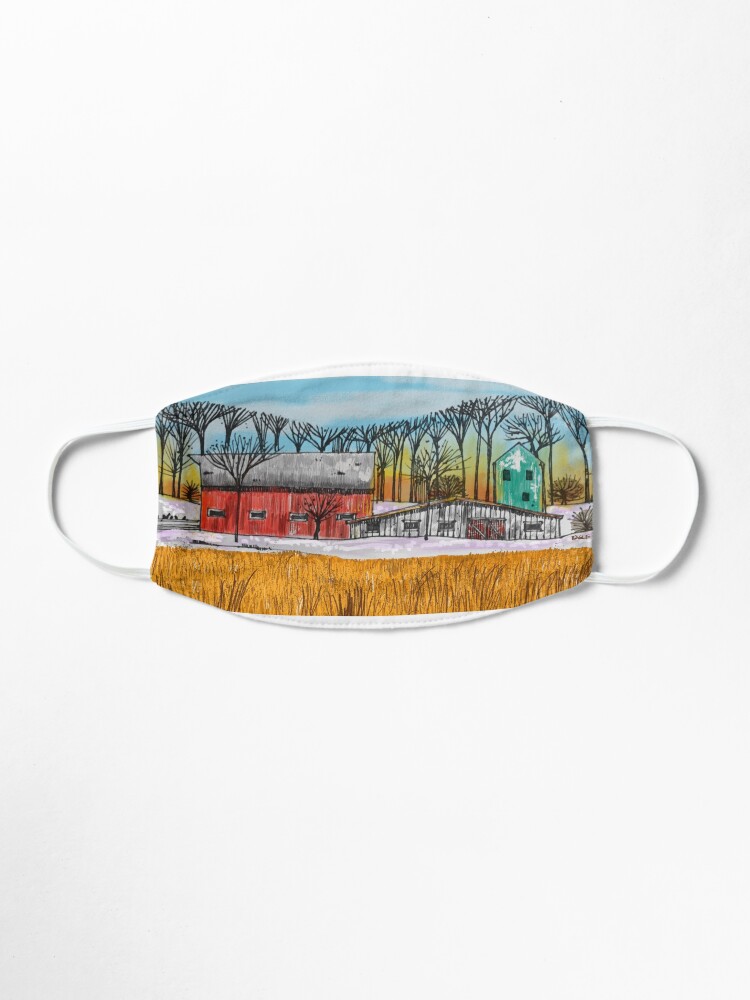 Alternate view of Farm Scene at Dusk by Russ Fagle Mask