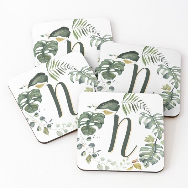 Item preview, Floral Wreath Initial Letter N designed and sold by TheFamilyVan.