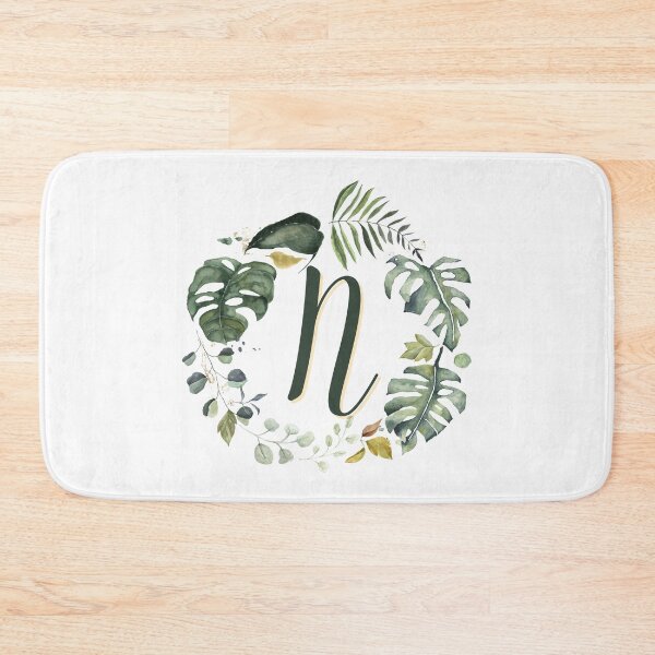Item preview, Floral Wreath Initial Letter N designed and sold by TheFamilyVan.