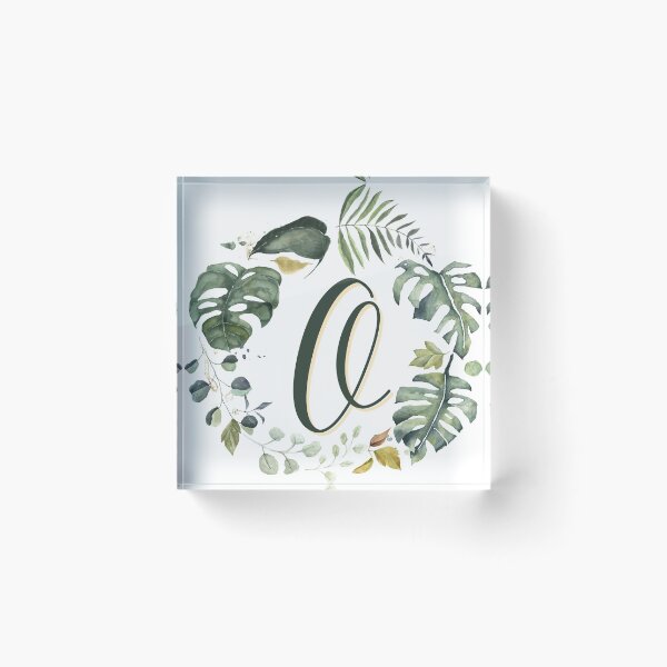 Item preview, Floral Wreath Initial Letter O designed and sold by TheFamilyVan.