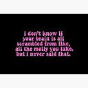 I Don 39 T Know If Your Brain Is All Scrambled Quote Mask By Skgallery Redbubble