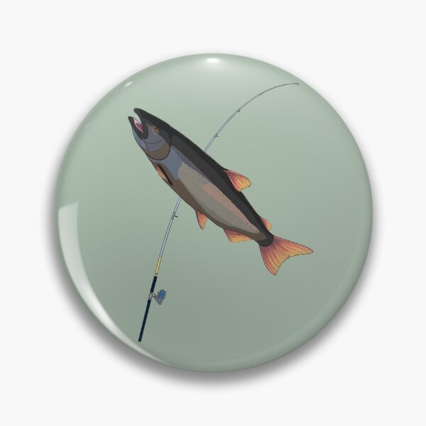 Item preview, Red the Coho Salmon - River Swimmers designed and sold by McGrachCreates.