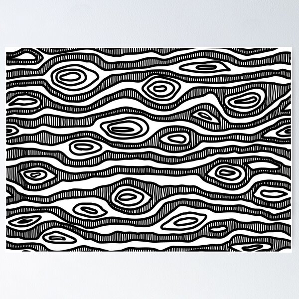 Item preview, Authentic Aboriginal Art - Tree (Black) designed and sold by HogarthArts.