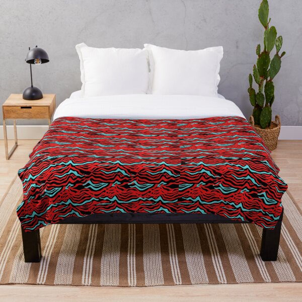 Artikelvorschau, Rotes blaues Wellenmuster, Retro-Musterdesign entworfen und verkauft von PatilDesigns.