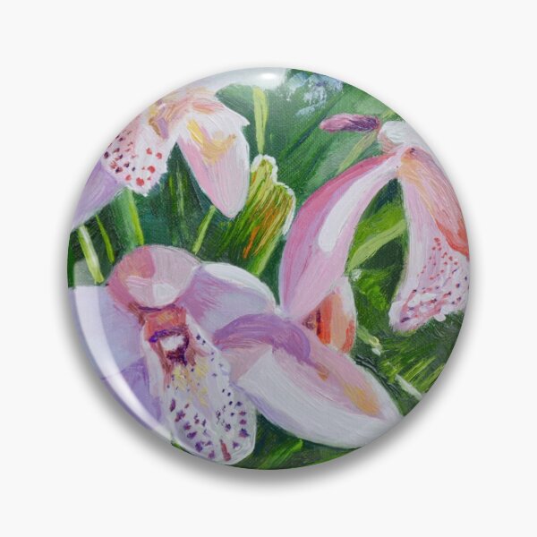 Item preview, Three Pink Cymbidium Orchids designed and sold by Dai Wynn Fine Art.