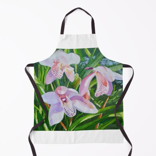 Item preview, Three Pink Cymbidium Orchids designed and sold by Dai Wynn Fine Art.