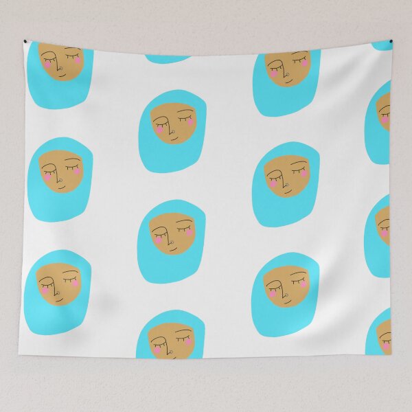 Item preview, Girl in the blue hijab designed and sold by Ecojabi.