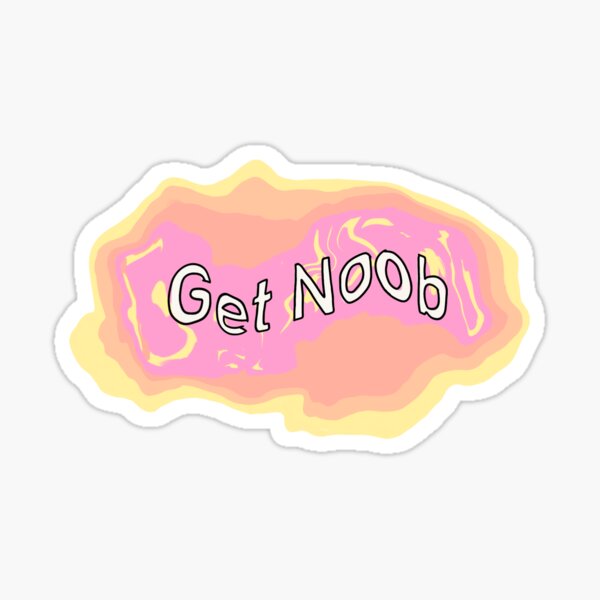 Get Noob Stickers Redbubble - get noob flamingo roblox id