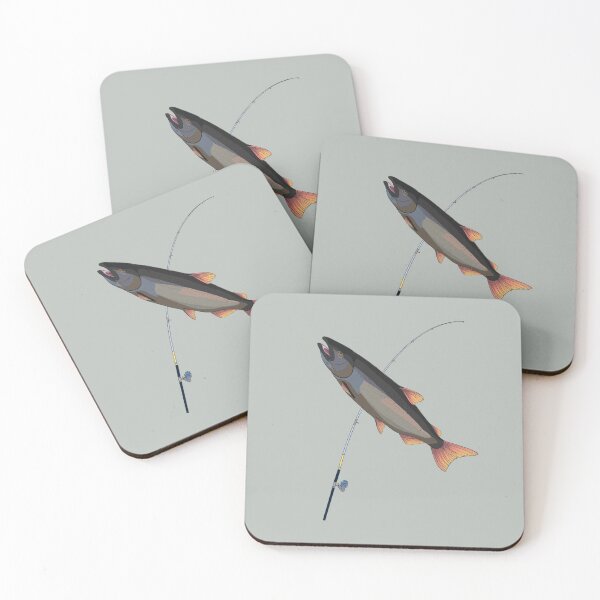 Item preview, Red the Coho Salmon - River Swimmers designed and sold by McGrachCreates.