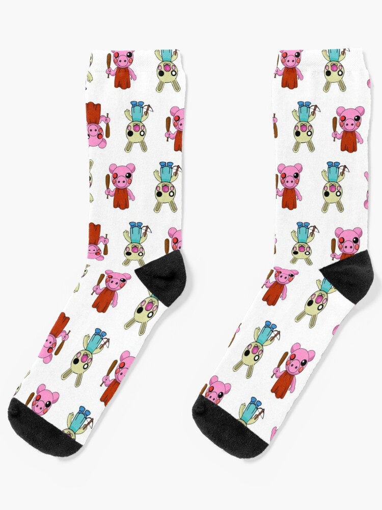 Roblox Piggy Bunny Fully Loaded Seamless Pattern White Socks By Stinkpad Redbubble - roblox piggy bunny fully loaded seamless pattern white by stinkpad redbubble in 2020 classic t shirts seamless patterns pattern