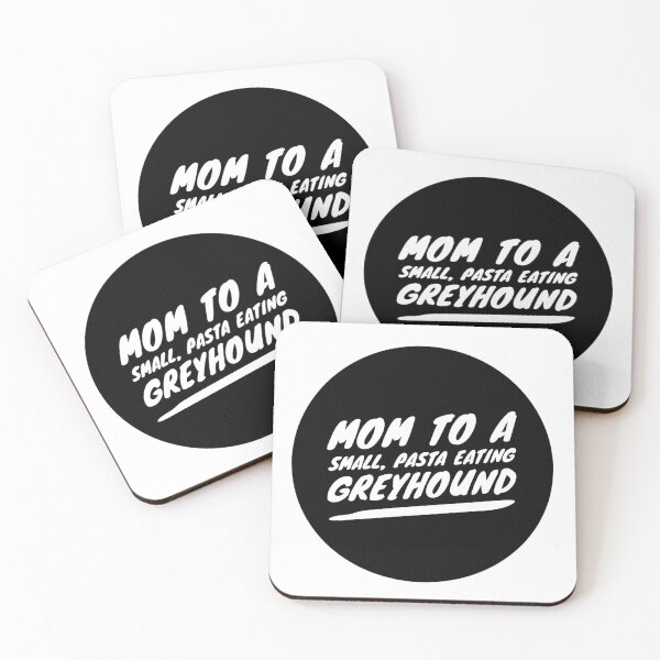 Item preview, Mom To A Small, Pasta Eating Greyhound - White designed and sold by DoggoneTees.
