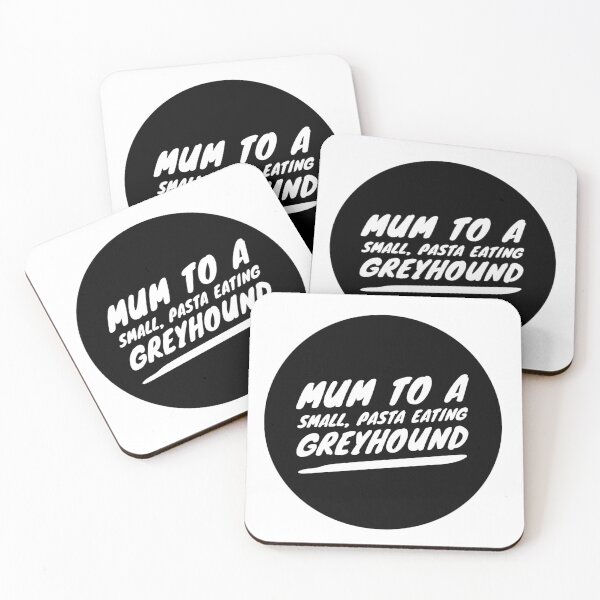 Item preview, Mum To A Small, Pasta Eating Greyhound - White designed and sold by DoggoneTees.
