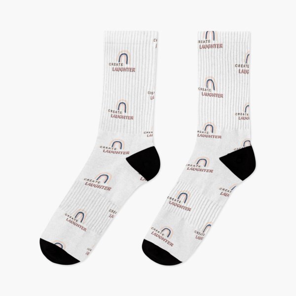 Item preview, Create laughter rainbow brushed 3d texts navy, beige, pink designed and sold by ansiearts.